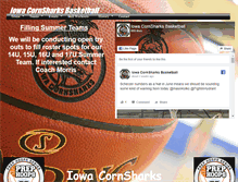 Tablet Screenshot of iowacornsharksbasketball.com